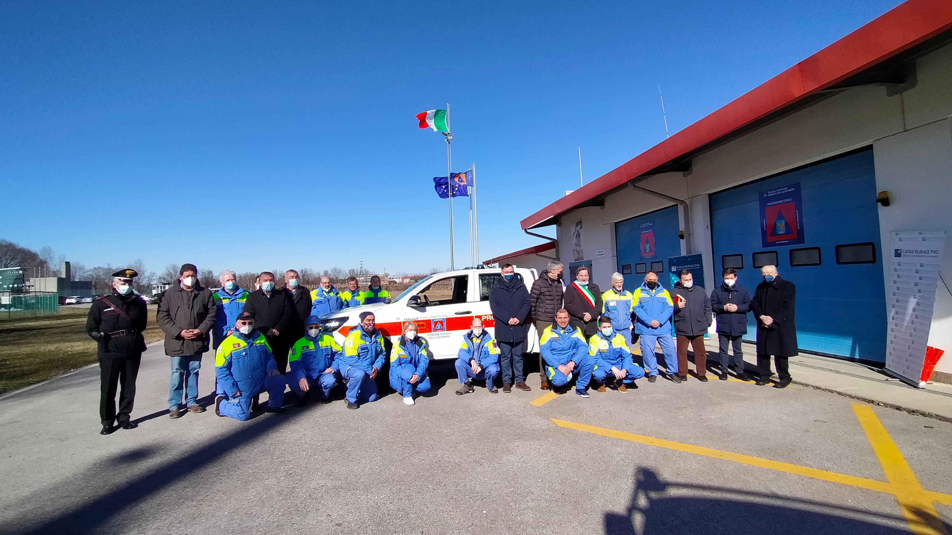 Immagine per A Ronchi dei Legionari la Protezione Civile inaugura il nuovo mezzo